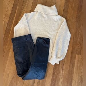 Guess Cream Knit Turtleneck Sweater